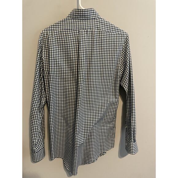 Brooks Brothers Shirt Mens Small Regent Non Iron Blue Gingham Plaid - Picture 5 of 5
